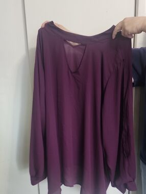 torrid Eggplant Top 6x Flowy NwT